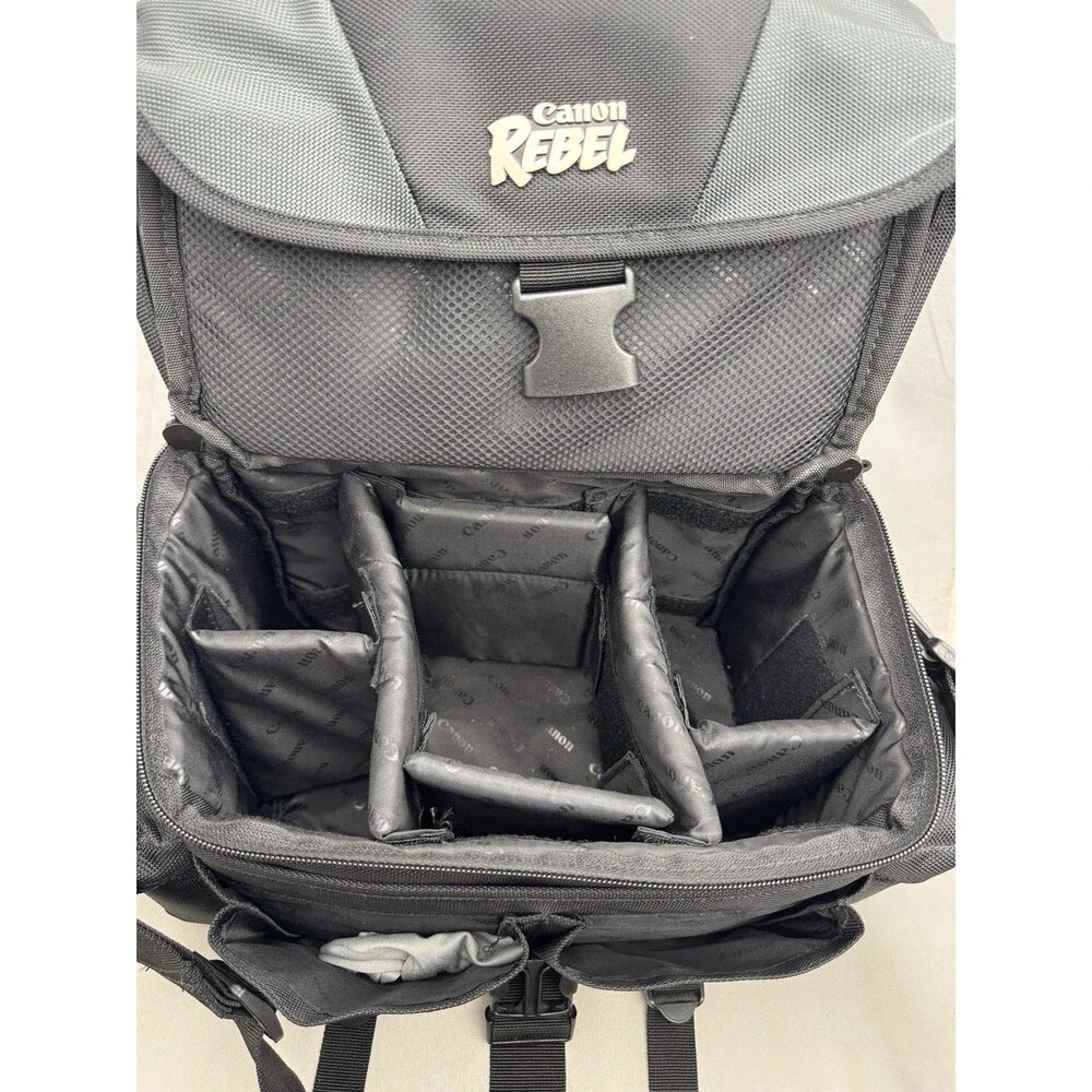 Canon Rebel Camera Bag Carrying Case Padded DSLR Digital Shoulder Strap